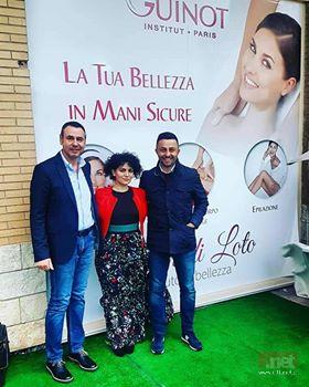 Il presidente dell'Ascom Fondi Enzo Di Lucia, Patrizio De Filippis e la titolare del nuovo centro estetico